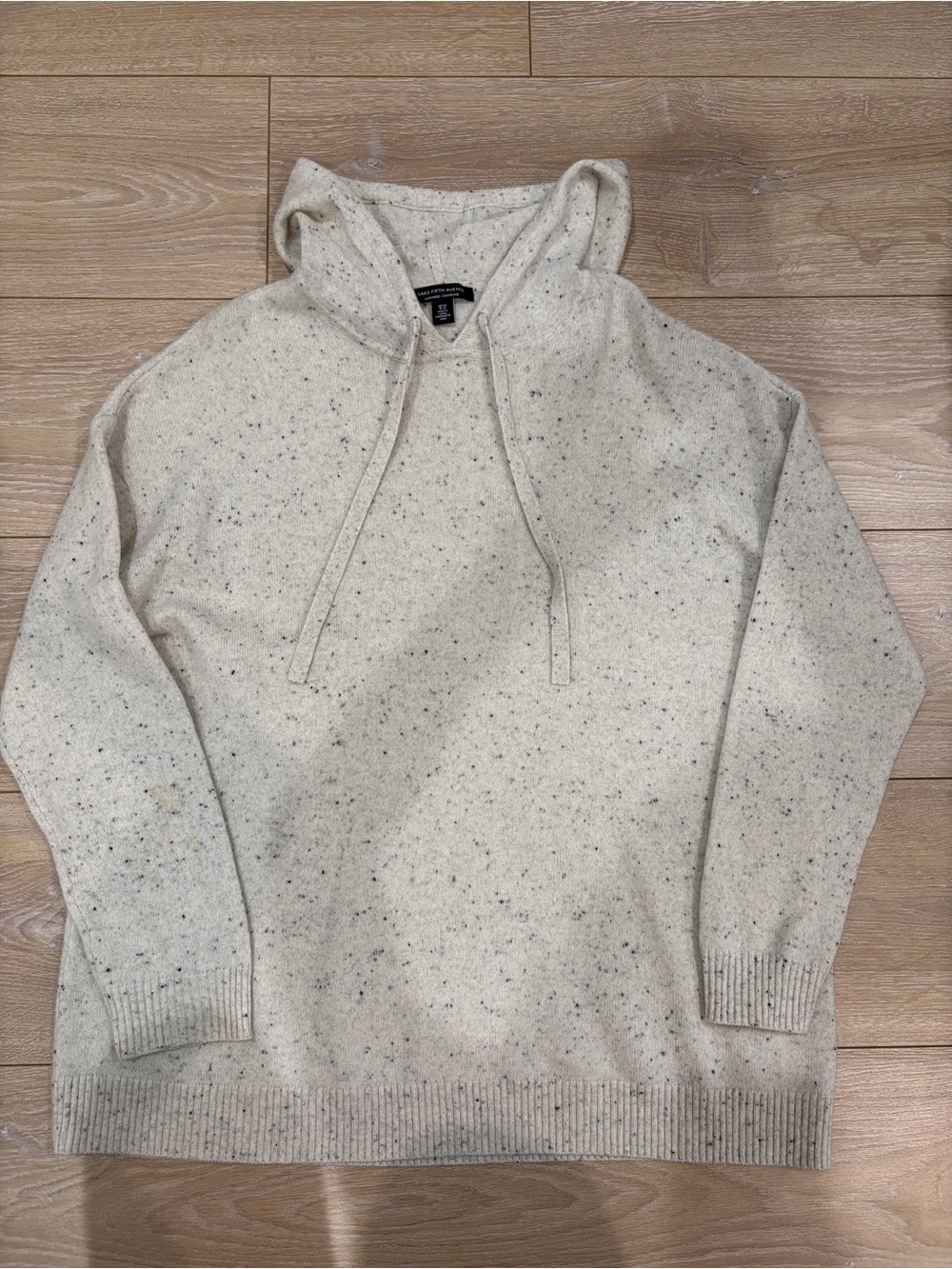 Saks Fifth Avenue Women's Cashmere Speckled Hooded Sweater